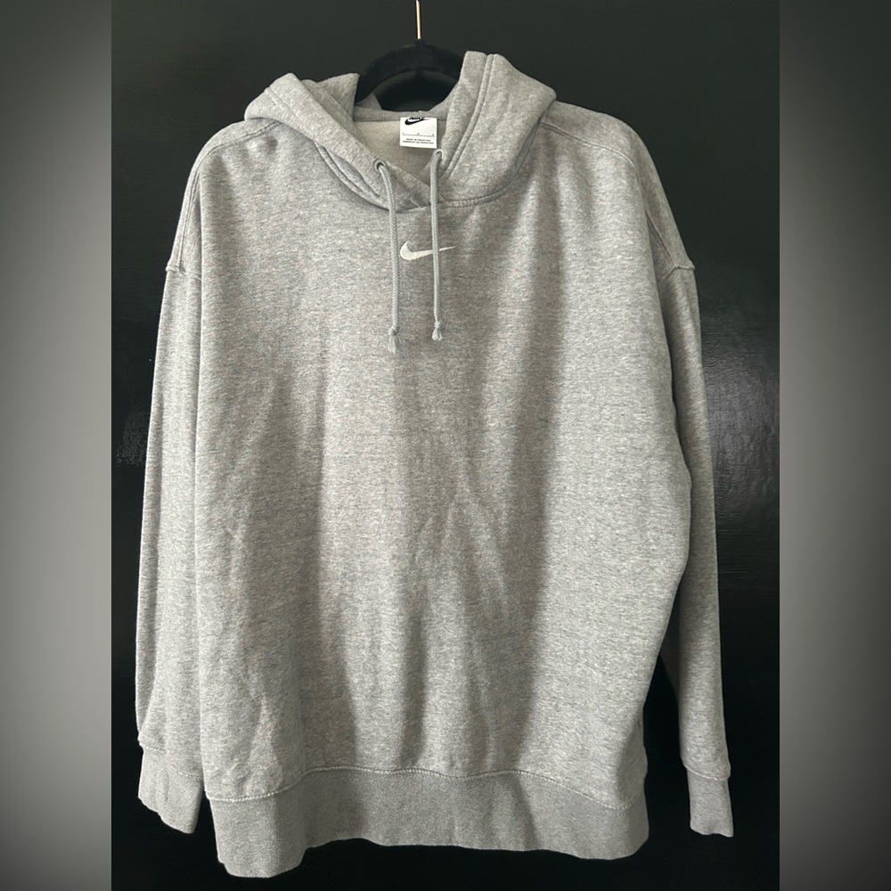 Nike Gray Sweatshirt Hoodie Relaxed Fit